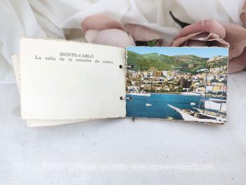 Voici un mini carnet avec deux anneaux pour mettre en avant 14 photos vintages de Monaco Monte-Carlo des années 50/60.