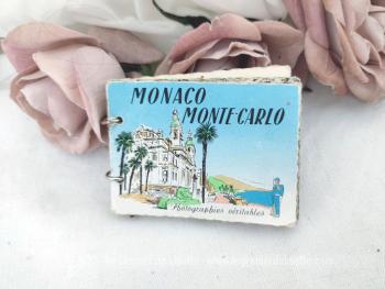 Voici un mini carnet avec deux anneaux pour mettre en avant 14 photos vintages de Monaco Monte-Carlo des années 50/60.