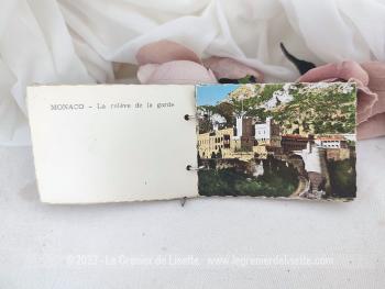 Voici un mini carnet avec deux anneaux pour mettre en avant 14 photos vintages de Monaco Monte-Carlo des années 50/60.