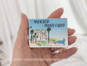 Voici un mini carnet avec deux anneaux pour mettre en avant 14 photos vintages de Monaco Monte-Carlo des années 50/60.