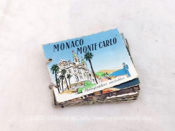 Voici un mini carnet avec deux anneaux pour mettre en avant 14 photos vintages de Monaco Monte-Carlo des années 50/60.
