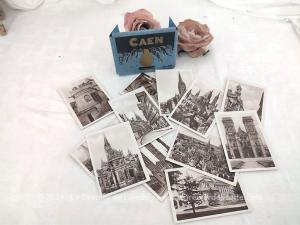 Mini album 12 petites photos anciennes de Caen