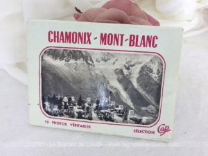 Livret de 10 anciennes photos Chamonix -Mont Blanc
