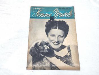 Voici la revue La Femme Nouvelle, le numéro 10 décembre 1945 sur 16 pages avec des dessins et photos de superbes robes et ainsi que les visages des stars de l'époque....  vraiment vintage !
