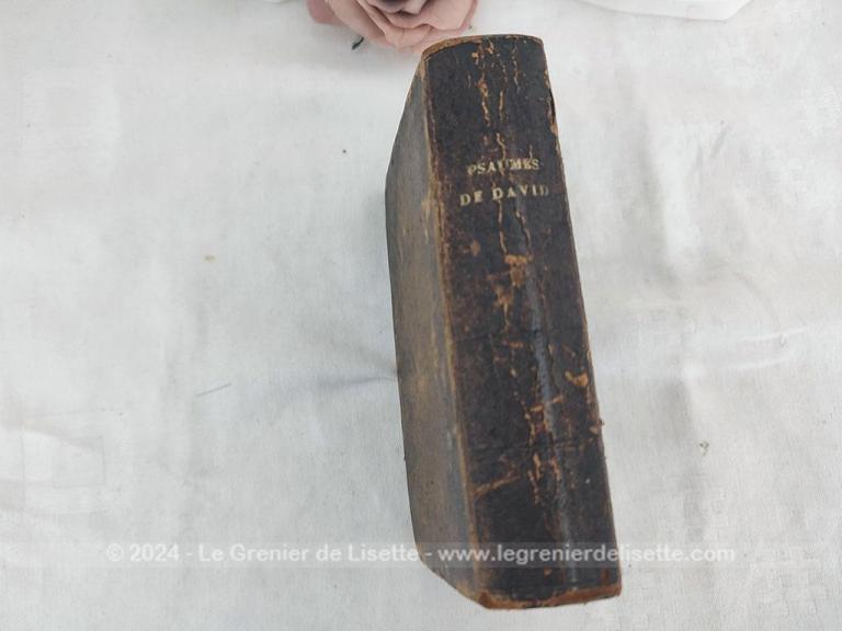 Ancien recueil Les Psaumes de David partitions cantiques de 1856 - Le