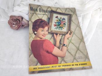 Voici le n°111 de l'ancienne revue mensuelle "Mon Ouvrage"  pour le mois de décembre 1957 et son complément Ménager, avec des suggestions "pour vos cadeaux de fin d'année". Avec patrons de modèles de tricot, de crochet et de broderie pour l'habillement et la décoration.