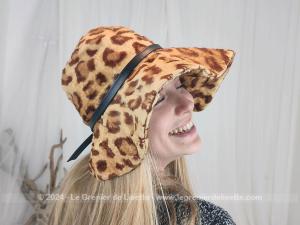 Chapeau imitation léopard style seventeen petit tour tête