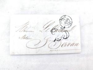 Agée de 173 ans, voici une ancienne lettre pli du 27 mars 1851 soit à peine 62 ans après la révolution française de 1789 ! C'est un courrier à un notaire, mais dont l'auteur de la missive connait bien puisqu'il le nomme "Mon cher Auguste"..