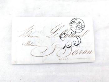 Agée de 173 ans, voici une ancienne lettre pli du 27 mars 1851 soit à peine 62 ans après la révolution française de 1789 ! C'est un courrier à un notaire, mais dont l'auteur de la missive connait bien puisqu'il le nomme 