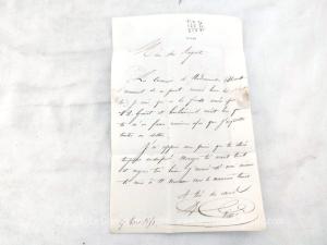 Ancienne petite lettre pli du 27 mars 1851