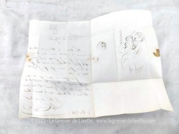 Agée de 173 ans, voici une ancienne lettre pli du 27 mars 1851 soit à peine 62 ans après la révolution française de 1789 ! C'est un courrier à un notaire, mais dont l'auteur de la missive connait bien puisqu'il le nomme 