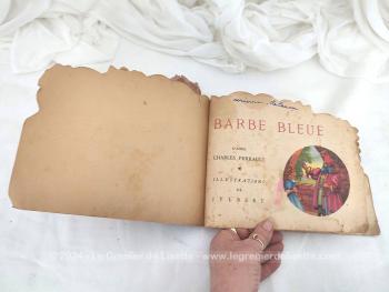 Original livre ancien Barbe Bleue Collection Feuillage 1957 – Image 3