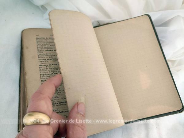 Ancien livre "Recettes et Procédés Utiles" fin XIX° - Le Grenier de Lisette