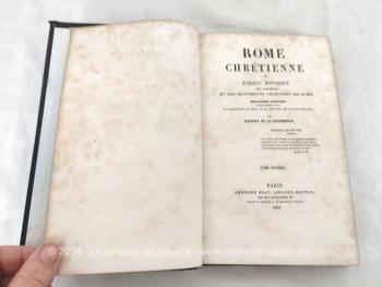 Datant de 1858, voici le livre 