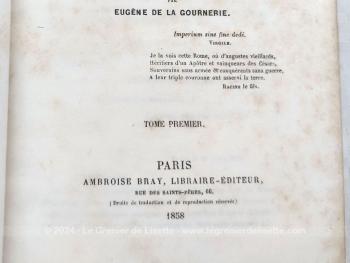 Datant de 1858, voici le livre 