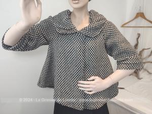 Veste manteau court ample style années 50