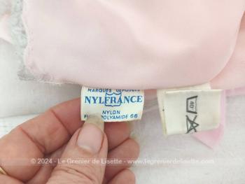 Belle nuisette courte rose marque Florine Nylfrance années 60/70 – Image 6