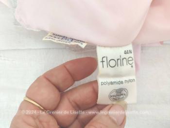 Belle nuisette courte rose marque Florine Nylfrance années 60/70 – Image 7