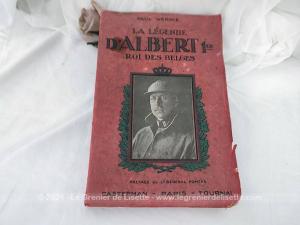 Ancien livre « La Légende d’Albert 1er, Roi des Belges » de 1934