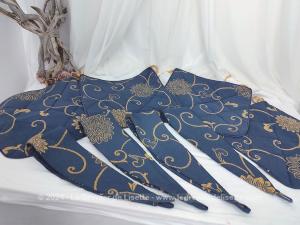 Assortiment 4 galettes chaises et 4 embrasses rideaux