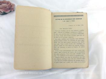 Datant de 1924, voici un livre ancien à la reliure cartonnée au titre de 