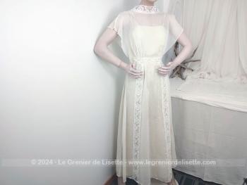 Correspondant à une taille 36, voici une ancienne robe de la marque  (Maison Bianchi) House Bianchi - Boston New-york