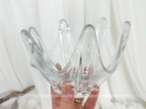 Vide-poche vintage cristal forme 6 pointes