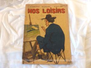 Ancienne revue « Nos Loisirs » du 24 octobre 1909