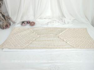 Rideau crochet fait main double sens