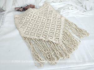 Rideau crochet fait main double sens