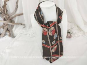 Foulard Ascot vintage tendance seventeen polyester