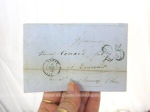 Ancienne petite lettre pli du 1 décembre 1852