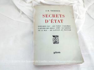 Livre « Secrets d’Etats » de J.R. Tournoux daté de 1960