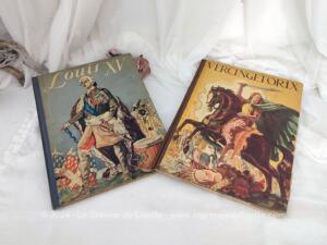 Duo livres histoire Louis XV et Vercingétorix de 1939