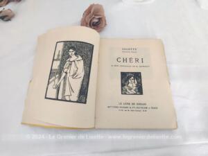 Ancien livre « Chéri » de Colette daté de 1927
