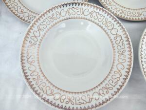 Lot 5 assiettes vintages Publicité Casino années 60