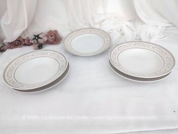 Voici un lot de 5 assiettes vintages estampillées 