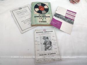 Anciens catalogues et prospectus de musiques de 1928,1929 et 1930