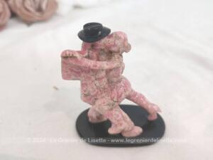 Sculpture danseurs tango Rhodochrosite d’Argentine