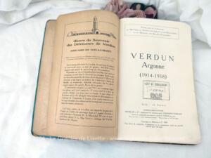 Guide Michelin des Batailles Verdun Argonne 1914-1918 daté de 1938