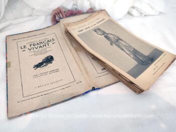 Datant de 1930, voici un livret recueil de plus de 100 feuillets mobiles, numérotés et datés, sur l'Histoire et la Géographie composant ce 