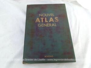 Nouvel Atlas Général de Bordas daté de 1959