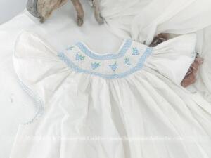 Adorable robe fait main jeune fille smocks