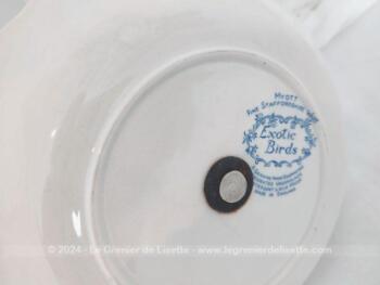 Petit serviteur à 2 étages en porcelaine anglaise rose, modèle 