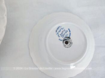 Petit serviteur à 2 étages en porcelaine anglaise rose, modèle 
