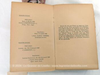 Livre daté de 1947 avec toutes les 