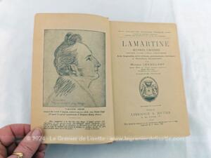 Ancien livre « Lamartine, Oeuves Choisies » de 1949