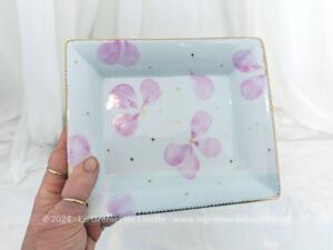 Superbe vide poche fleurs roses shabby