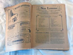 Ancienne revue « Nos Loisirs » du 9 janvier 1910