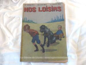 Ancienne revue « Nos Loisirs » du 9 janvier 1910
